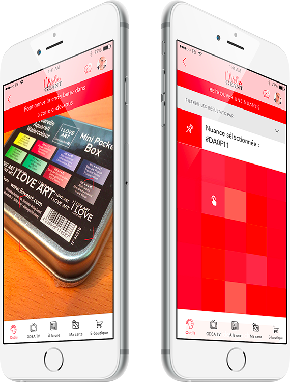 Fonctionnalités de l'app